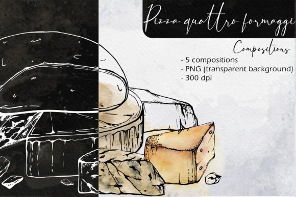 Download Pizza Quattro Formaggi. Compositions - Pizza Collection