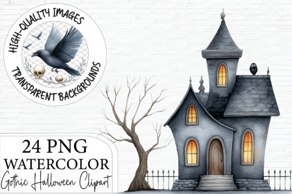 Download Gothic Halloween Clipart Bundle PNG - Gothic halloween Collection